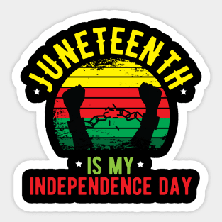 Juneteenth black queen juneteenth flag Sticker